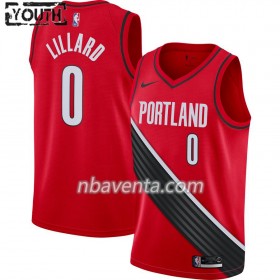 Camiseta Niños Portland Trail Blazers Damian Lillard 0 2019-20 Nike Statement Edition Swingman